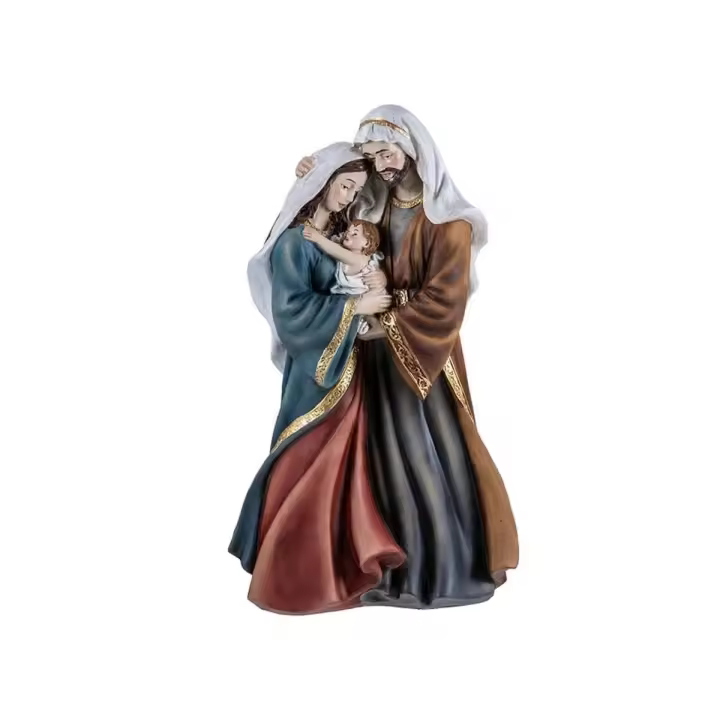 Nacimiento Misterio Navidad figura de pie 31 cm. Belén Niño Jesús Virgen María San José resina - 1