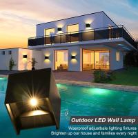 Aplique de pared LED de alambre de 6 W para interior y exterior, haz ajustable, Luz Blanca Cálida de 3000 K, Luz de pared LED, Coco de Doble cabeza, luz nocturna para el hogar. - details 3