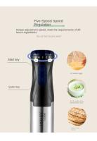 Batidora de mano 1000W, 5 Velocidad regulable + Turbo, 4-en-1 Picadora Eléctrica Maple inoxidable Incluye Vaso medio, Picador y Emulsionador | Pica hielo, Pies freezados, Frutos Secos - details 8