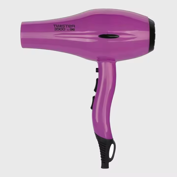 Asuer Group - Secador de Pelo Twister 3900 Ionic - 2200W - Profesional Iónico Turmalina Cerámica - Color Negro - Incluye Difusor y 2 Boquillas - 1