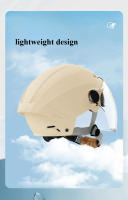 Casco De Mitad De Cabeza Ligero Para Motocicletas Y Scooters Eléctricos Protección UV De Verano Certificado 3C Para Hombres Y Mujeres - details 3