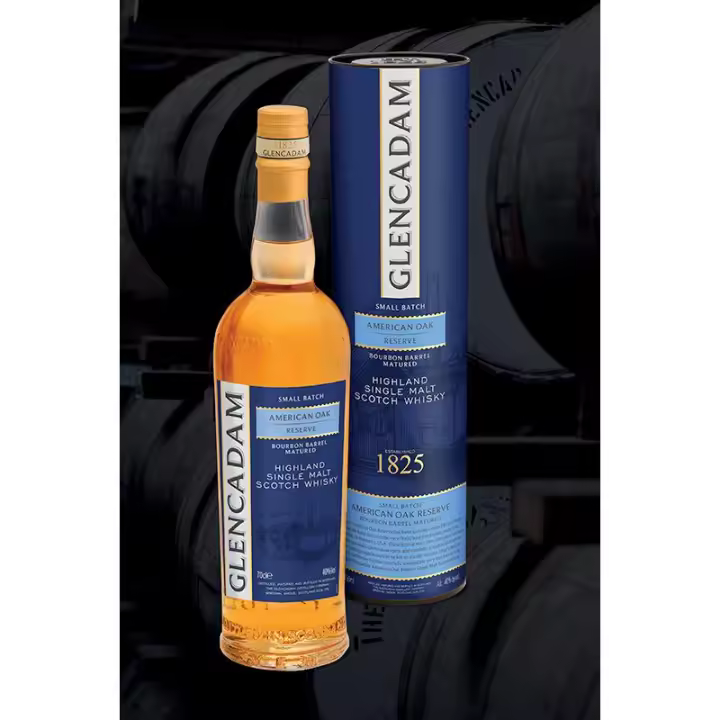GLENCADAM SINGLE MALT WHISKY "AMERICAN OAK BARREL" 70CL 40% - 1