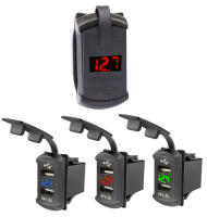 Cargador De Coche PD QC 48W Adaptador Automóvil Impermeable Y Anti-Polvo 12-24V Con Dos Puertos USB Para iPhone Xiaomi Samsung - details 1