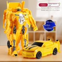 Juguete De Modelado De Robot Y Coche De Anime Transformable Para Niños Figura De Acción De Robot Un Paso De Deformación Puzzle - details 7
