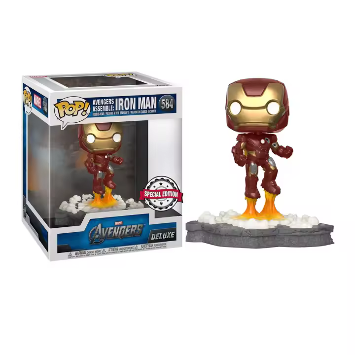 Figura Pop Marvel Avengers Iron Man Assemble Exclusive-Figura de Vinilo Coleccionable - Idea de Regalo- Mercancia Oficial - Juguetes para Niños y Adultos - Movies Fans - Muñeco para Coleccionistas y Exposición - 1
