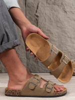 Zapatillas De Hombre Moda Impermeables Antideslizantes Con Suela Gruesa Resistente Al Desgaste Para Uso Doméstico Y Exterior Casual - details 0