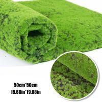 Carpetas De Hierba Artificial 50x50cm Planta Sintética Verde Para Decoración De Piso Hogar Jardín Paisaje Falso De Grama Matriz De Escenario - details 4