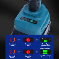 Llave de impacto eléctrica inalámbrica sin escobillas, alta tasa de impacto, gran torque de 3000 N.m, interruptor de velocidad variable, compatible con herramientas eléctricas de batería Makita 18V-21V, adecuada para reparaciones del hogar, bricolaje - details 3