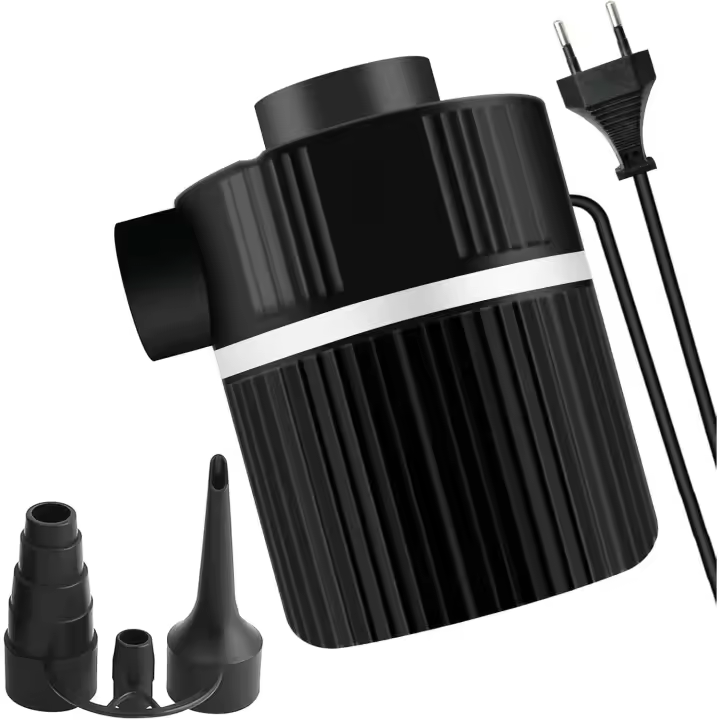 Inflador Electrico, Bomba de Aire Eléctrica Portátil, Bolsa de vacío bomba de aire eléctrica, Inflador & Deflactor para Piscinas, Barcos, Juguetes Hinchable o Camping, con 3 Accesorios - 1