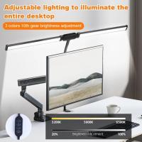 Lámpara De Escritorio LED Doble Cabeza Para Oficina Y Hogar Con 3 Modos De Color Y 10 Niveles De Iluminación Protector De Ojos - details 7