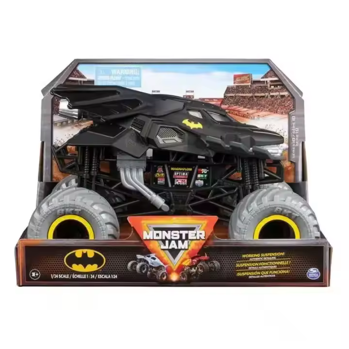 Vehículo Monster Jam Batman Die Cast escala 1:24 6067612 SPIN MASTE - 1