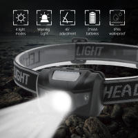 BORUiT Mini Linterna De Corbata LED Con Luz Roja Y Pilas AAA Cuatro Modos Impermeable Para Camping Búsqueda Flashlight - details 0