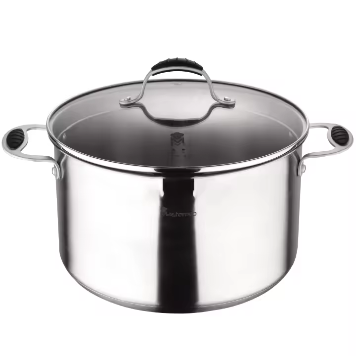 Bergner Olla 32x18 Cm con Tapa Acero Inoxidable Inducción Gravity - 1