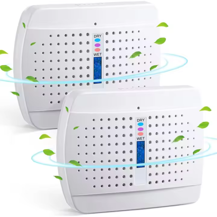 PORCHEDDU Deshumidificador Pequeño recargable, mini Deshumidifier portáthil, adecuado para dormitorios, Baños, accesorios, Librerías abrorbentes de Alta eficiencia - 1