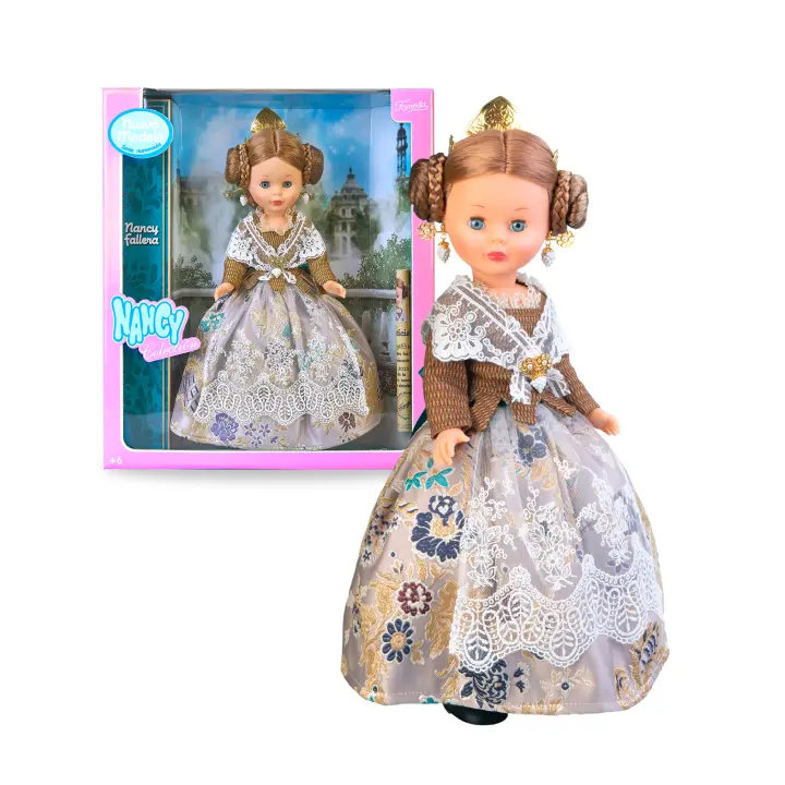 Nancy Colección Fallera Edición 2025, Muñeca de 42 cm con Auténtico Traje Regional de la Comunidad Valenciana, Diseño y Accesorios hechos en Honor a las Fallas, Certificado Oficial, Famosa (NAL12000) - 1
