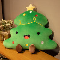 Cojín De Decoración De Navidad INS Muñeco De Árbol Rojo Para Sofá De Sala Y Cama Cubierta De Cojín De Poliéster Y Algodón - details 1
