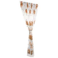 1pc Cortinas De Tulle Floral Para Sala De Estar Blancas Cortinas Transparentes Para Dormitorio Puerta Cortinas Cortas Para Ventana De Cocina Decoración De Puerta - details 2