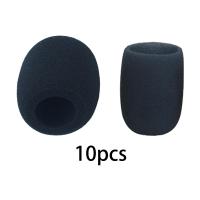 10Pcs Funda De Esponja Para Micrófono De Mano Alta Densidad Reutilizable Anti Ruido De Viento Accesorio Profesional Para Micrófono Universal - details 0