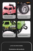 Truck De Off-road RC Miniatura 1/64 Control Remoto Automóvil De Aleación Juguetes Eléctricos 2.4G Vehículo De Tierra - details 14