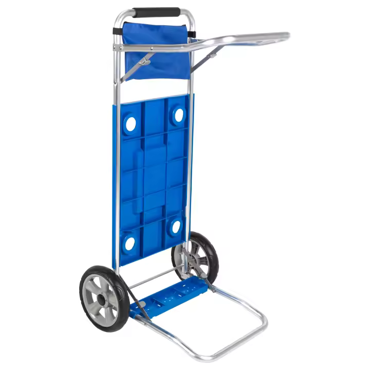 Carro de playa plegable Aktive convertible en mesa 2 en 1, medidas 50,5x45,5x104,5cm, Peso máx 30kg. Fácil de guardar y transportar. - 1
