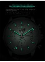 Reloj De Pulsera Para Hombre Automático Resistente Al Agua Con Luminiscencia Y Calendaría Reloj De Cuarzo Moda Casual Con Correa De Cuero Display Analógico-Digital - details 6