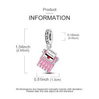 Encanto De Plata De 925 Para Pulsera Con Barco De Paseo Y Corazón Joyería Fina Para DIY Regalo Con Cuentas De Papel Y Rosas - details 146