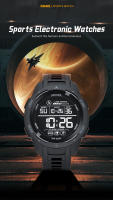 Reloj Deportivo SMAEL Para Hombres Multifuncional Con Alarma Pantalla De Silicona Azul Luz De Alarma Digital Reloj De Pulsera Joven - details 0