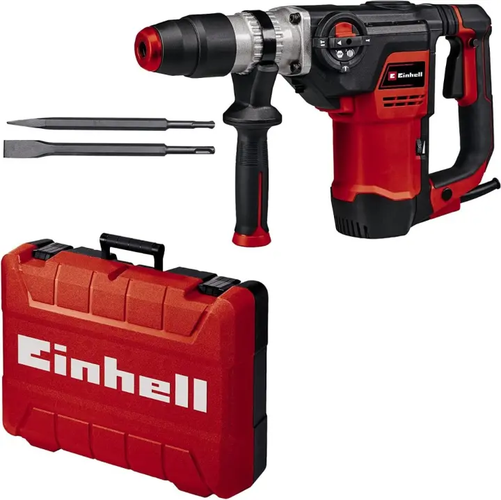 Einhell Martillo perforador con cable -TE-RH 40 3F. 1050 W, 10 J incl. Cinceles y Maletín E-Box M55 - 1