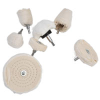 Kit De Pulido De Rueda De Linterna De Algodón Flanel Para Metal Y Vidrio Con Taladro De Rosca De 1/4 Pulgada Herramienta De Pulido Para Trabajos De Bricolaje - details 8