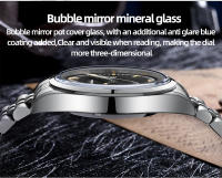 Reloj Mecánico Automático ADDIESDIVE Para Hombre Resistente Al Agua Con Luminiscencia Y Calendario Completo Pulsera De Acero Inoxidable Estilo Lujo - details 6