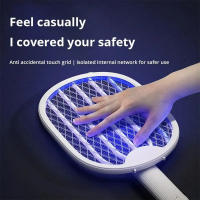 Mosquitero Eléctrico Recargable Por USB Plegable Con Luz UV Ajustable En Ángulo 3000V Asesino De Insectos Exterminador De Mosquitos - details 5