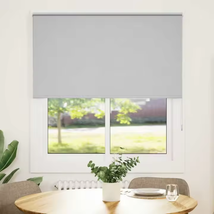 Estor Enrollable Opaco gris claro 120x130 cm Tela Ancho 116,6cm - 1