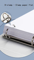 Nueva Carpeta De Anillo A4 Con 4 Agujeros Y Clips De Tipo D Color Azul PP Perforada Y Transparente Para Organizador De Documentos - details 3