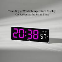 Reloj De Alarma Digital Con Control De Voz LED Temporal Modo Noche USB Always on Snooze 2 Alarma 12/24H DST Reloj De Mesa Moderno - details 8