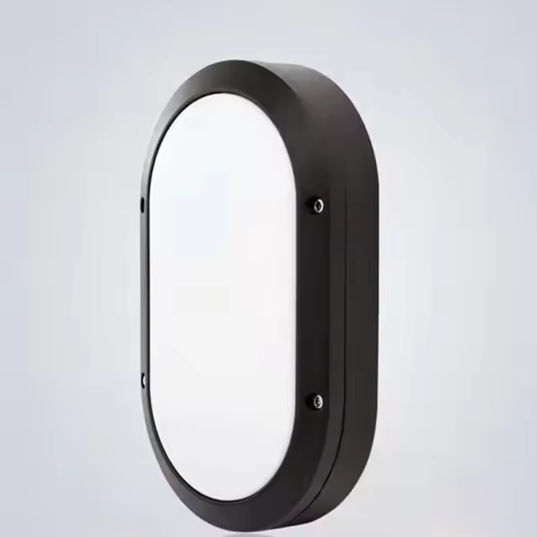 Lámpara de pared LED elíptica lámpara negra 220*135*70mm - 1