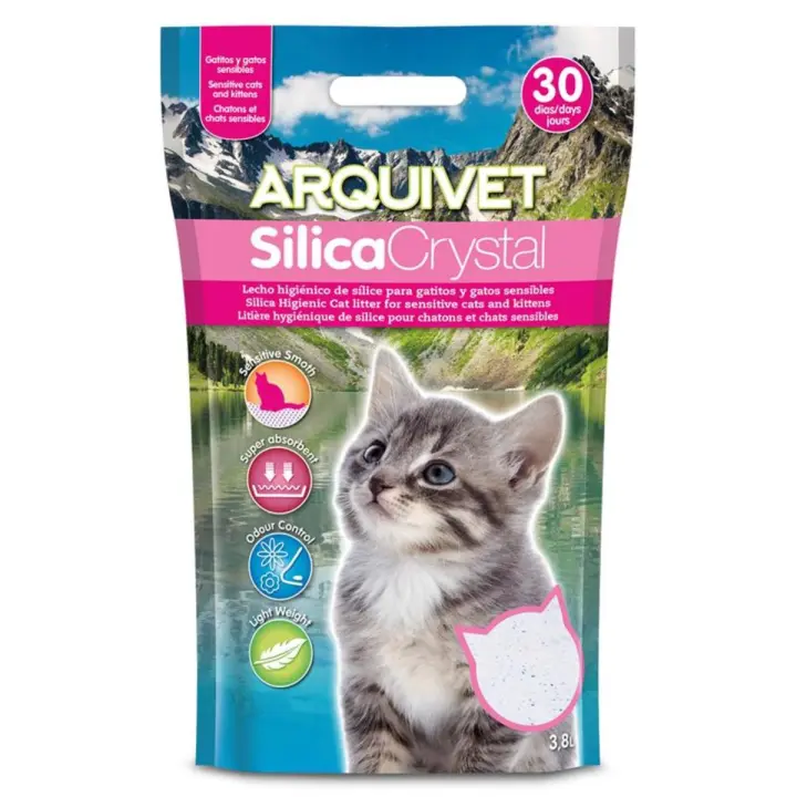 Arena de Sílice Ultra Absorbente para Gatos Arquivet 3,8 L - 1