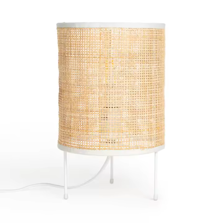 Ledkia Lámpara de Mesa de Ratán Panaji Natural - 1