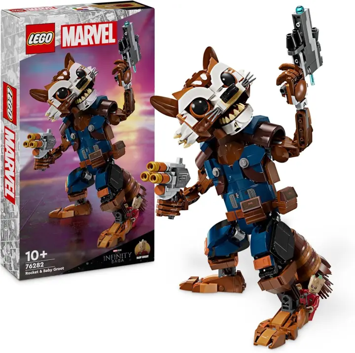 Lego Marvel  Rocket y Bebe Groot Lego Marvel 76282 - 1