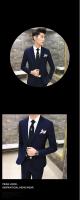 Traje Elegante Para Hombre (Blazer+ Pantalones) Moda Negocios Coreana Ajustado Para Boda Traje Profesional De Gentleman - details 4