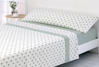 Juego de sábanas pirineo invierno 120 g – Lagrimas verde bajera 30 cm + largo 200 cm – camas 90 | 105 | 135 | 150 y 180 cm| Mercatienda.es - details 1