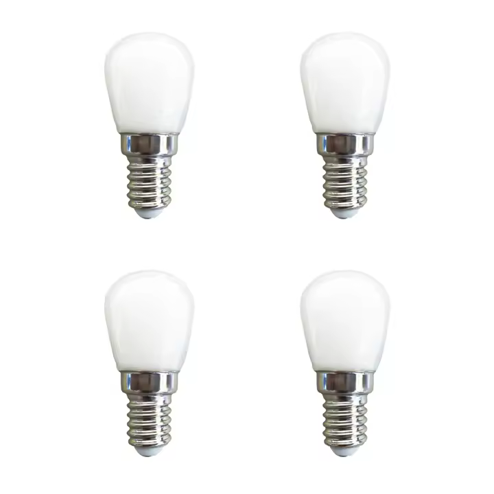 4 Uds E14 3W bombilla LED resistente al agua luz de esquina de 360 ​​grados AC 220v para nevera/máquina de coser/torno - 1