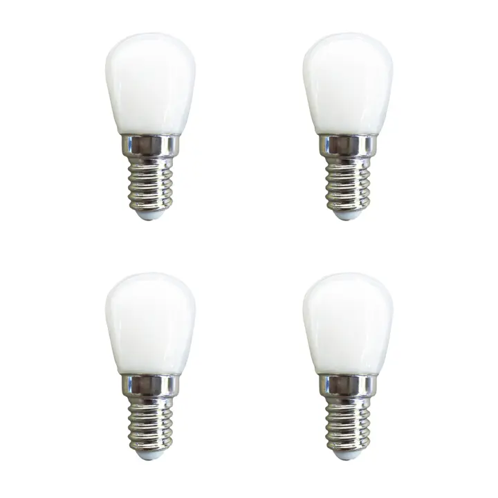 4 Uds E14 3W bombilla LED resistente al agua luz de esquina de 360 ​​grados AC 220v para nevera/máquina de coser/torno - 1