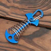 1/5Pcs Ganchos De Tenda Ajustables Con Resorte De Piso Para Acampar Palos De Suelo De Forma De Pescuezo Anclaje Para Tenda Y Awning Accesorios Para Deporte Al Aire Libre - details 0