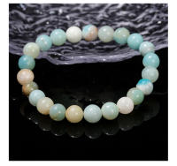 Pulsera De Piedra Natural Amazonita 3A JD De Moda Para Mujer Pulsera De Cuerda Elástica Unisex Joyería De Piedra Sanadora Regalo - details 5