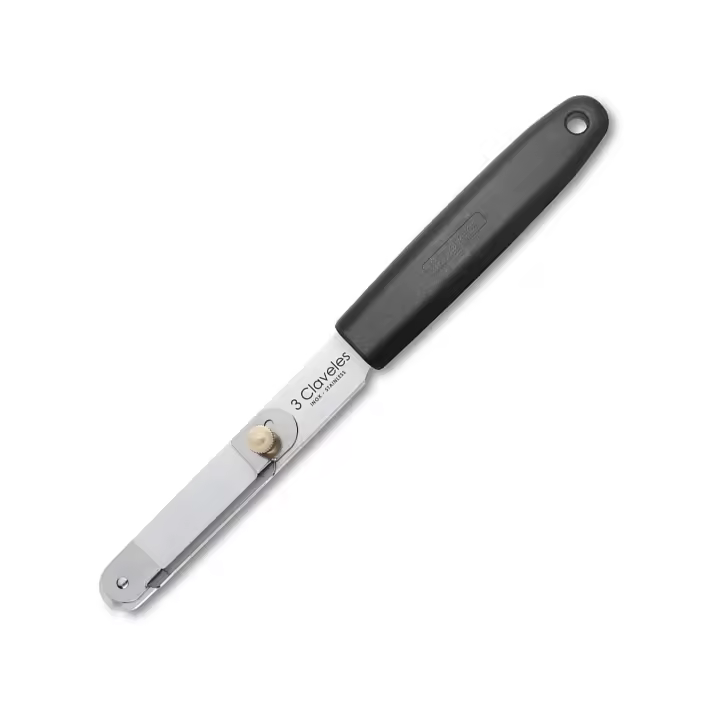 3 Claveles - Pelador de Espárragos Profesional 21.5 cm en Acero Inoxidable - 1
