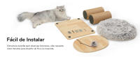 Rascador para gatos con cama, rascador de gatitos con cuerda de yute natural para interiores, árbol de torre para gatos pequeños con percha suave para gatitos y gatos adultos - details 5
