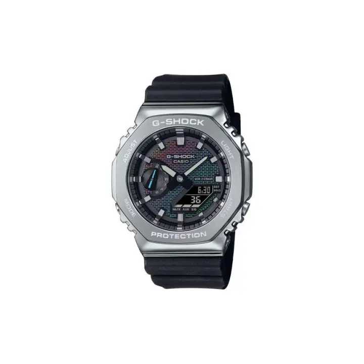 ​reloj deportivo hombre Casio G-Shock Rainbow Brick Wall GM-2100RW-1AJF JDM 200M WR 49.3 × 44.4mm Hora Mundial JDM (mercado interior japonés) - 1