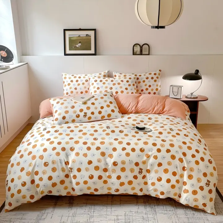 Juego de Funda Nórdica 4 Piezas-Ropa de Cama Algodón Lavado con Jacquard Elegante-Tacto Extra Suave, Varios Tamaño Disponible - 1