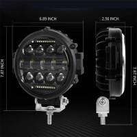 Luz LED Redonda De 7 Pulgadas 60W Para Offroad Faro Trabajo Barra LED Super Brillante Con Soporte De Montaje Ajustable Luz Diurna - details 4