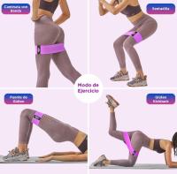 Bandas de Ejercicio de Resistencia 18Lbs a 70Lbs | Set de 3 Tela Antideslizantes - details 1